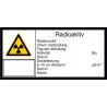 Radioaktiv, Radionuklid, Chem. Verbindung, Tag der Abfüllung, Aktivität, Datum, Dosisleistung in 10 cm Abstand, Datum, Name