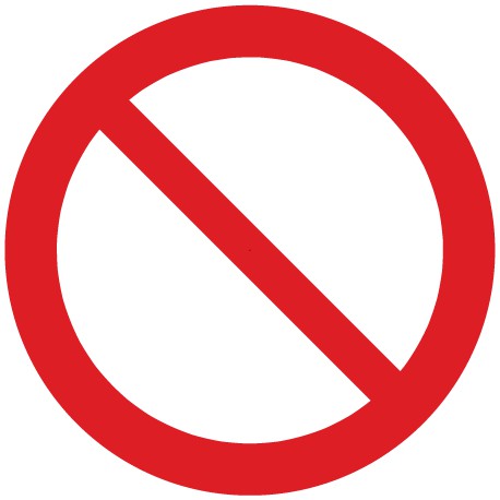 Allgemeines Verbotszeichen