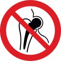Kein Zutritt für Personen mit Implantaten aus Metall (P014)