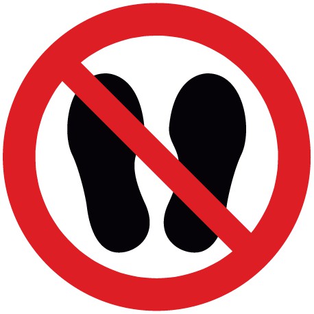 Betreten der Fläche verboten (P024)