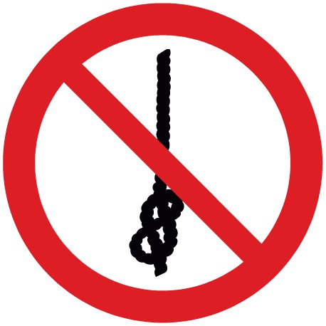 Knoten von Seilen verboten (P030)