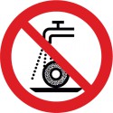 Nicht zulässig für Nassschleifen (P033)