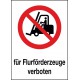 Kombischild Für Flurförderzeuge verboten (P006)