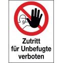 Kombischild Zutritt für Unbefugte verboten (D-P006)