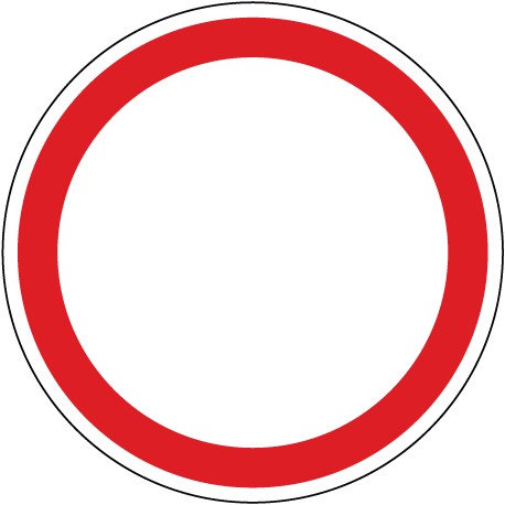 Verbot für Fahrzeuge aller Art - für innerbetriebliche Verkehrswege