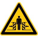 Warnung vor Quetschgefahr (W019)