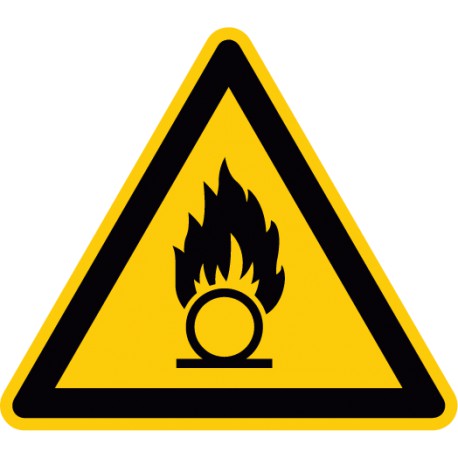 Warnung vor brandfördernden Stoffen (W028)
