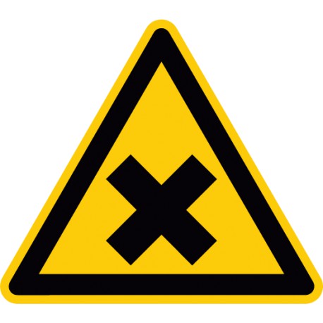 Warnung vor gesundheitsschädlichen oder reizenden Stoffen