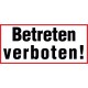 Betreten verboten!