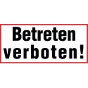 Betreten verboten!