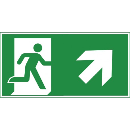 Rettungsweg aufwärts rechts
