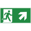 Rettungsweg aufwärts rechts