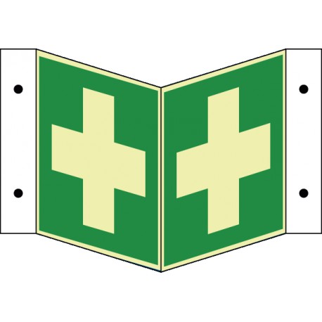 Winkelschild Erste-Hilfe (E03)
