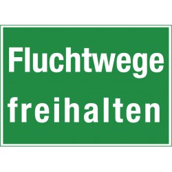 Fluchtwege freihalten