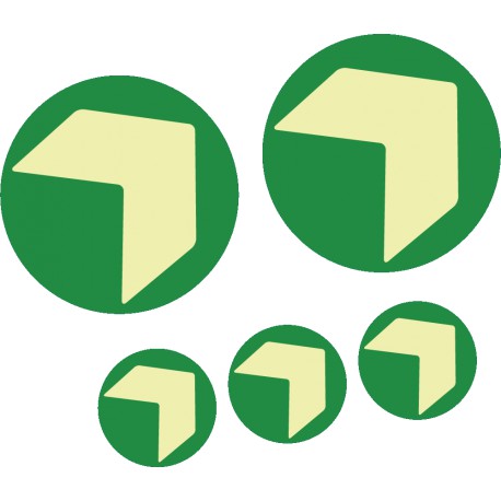 Bodenmarkierungspfeil Ronde langnachleuchtend