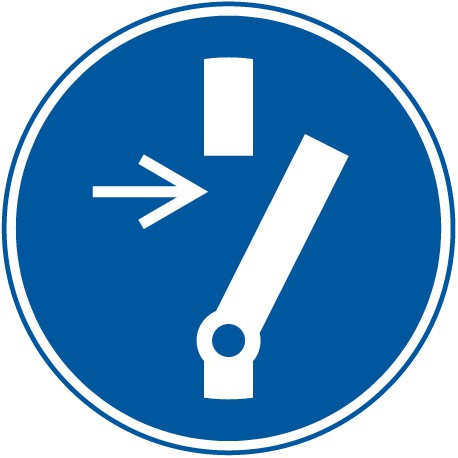 Vor Wartung oder Reparatur freischalten (M021)