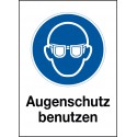 Kombischild Augenschutz benutzen