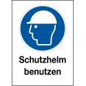 Kombischild Schutzhelm benutzen