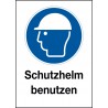 Kombischild Schutzhelm benutzen