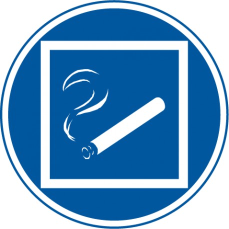 Rauchen nur innerhalb des begrenzten Raumes gestattet