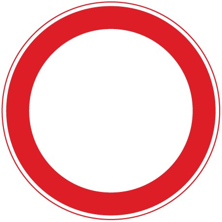 Verbot für Fahrzeuge aller Art