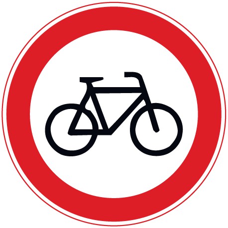 Verbot für Radfahrer