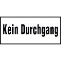 Kein Durchgang
